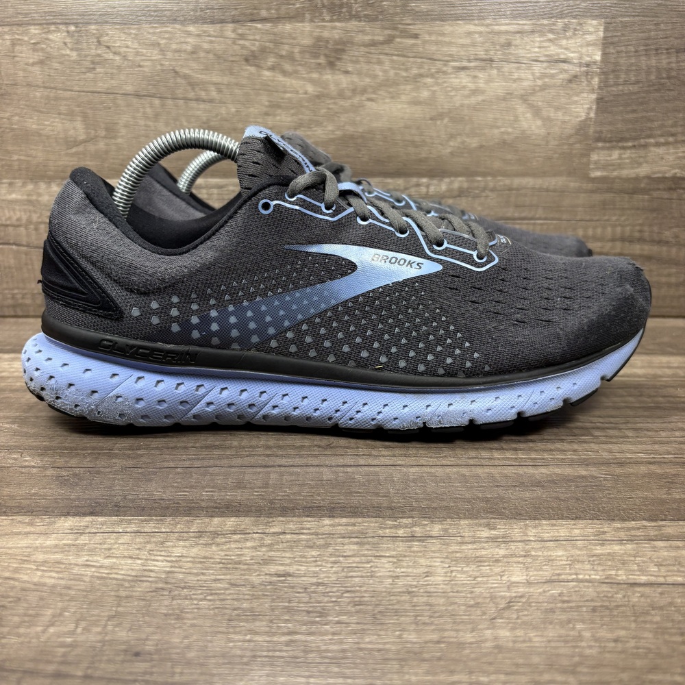 Brooks Glycerin 19 Gray Blue Womens US Size 12 Wide 1203717D050 Running Shoes
